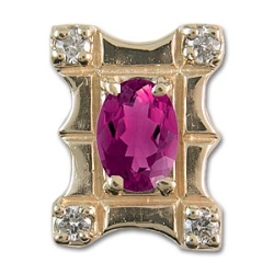 rkac38 Pink Tourmaline Bracelet Slide 